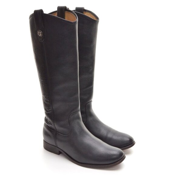 Frye Melissa Button 77159 Black Riding Knee Boot 6.5 B